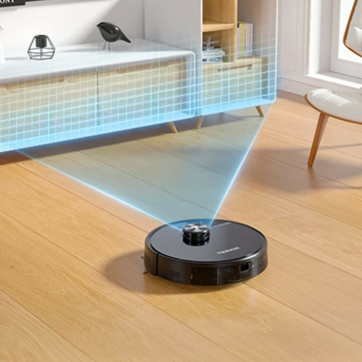 Robotstøvsuger med intelligent laserstyring