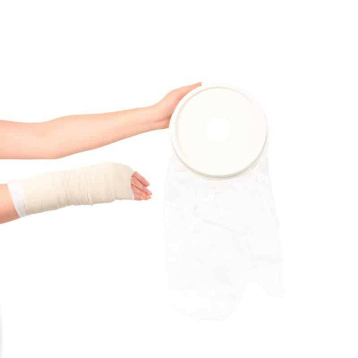 Gips beskyttelsespose - halvdelen af ​​armen