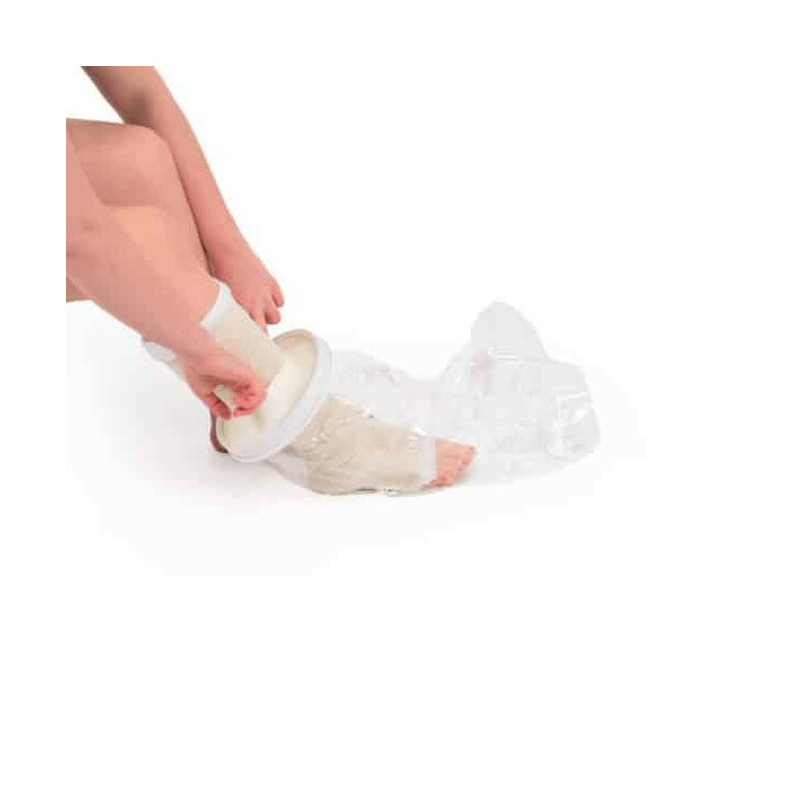 Gips beskyttelsespose til benet - halvdelen af ​​benet