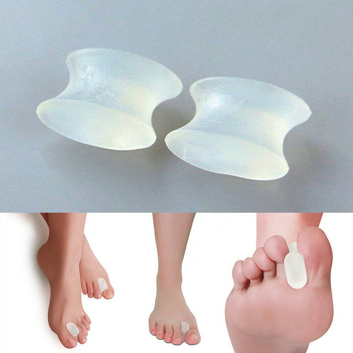 Silikone tåseparator med kraver