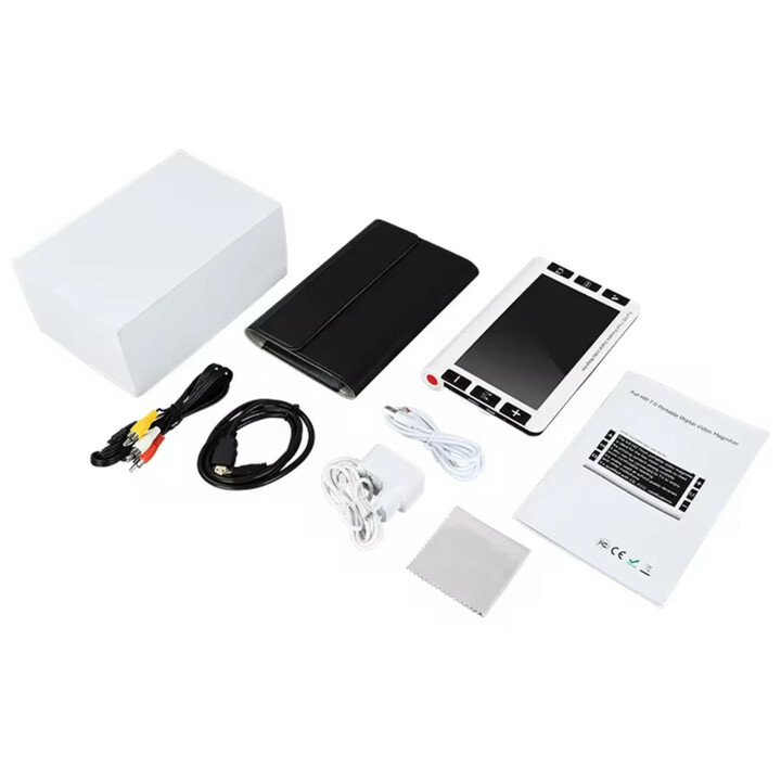 Elektronisk lup med 7" skærm, 2-32x forstørrelse