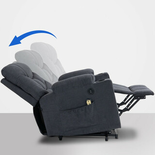 Lænestol med elektrisk løftehjælp, liggefunktion og USB-porte