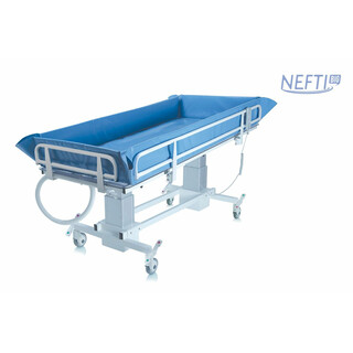 Sähköinen bariatrinen suihkuvaunu potilaiden pesuun ja siirtämiseen