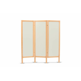 Pähkinäpuinen sermi tilanjakaja 170 cm korkea kolmiosainen sisustukseen