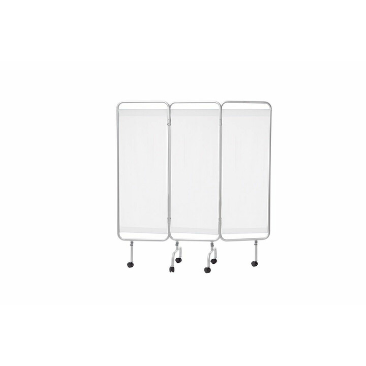 Alumiininen sairaalaseinä neljällä paneelilla ja pyörillä 170 cm