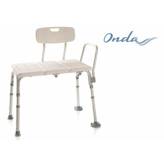 Säädettävä siirtymäsuihkutuoli alumiininen liukumaton tukikahvoilla 150 kg