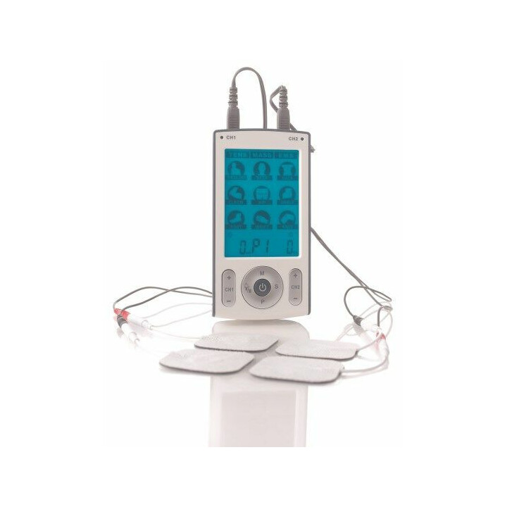 Monipuolinen 3-in-1 tens ems hieronta elektrostimulaattori lihaksille ja kivunlievitykseen
