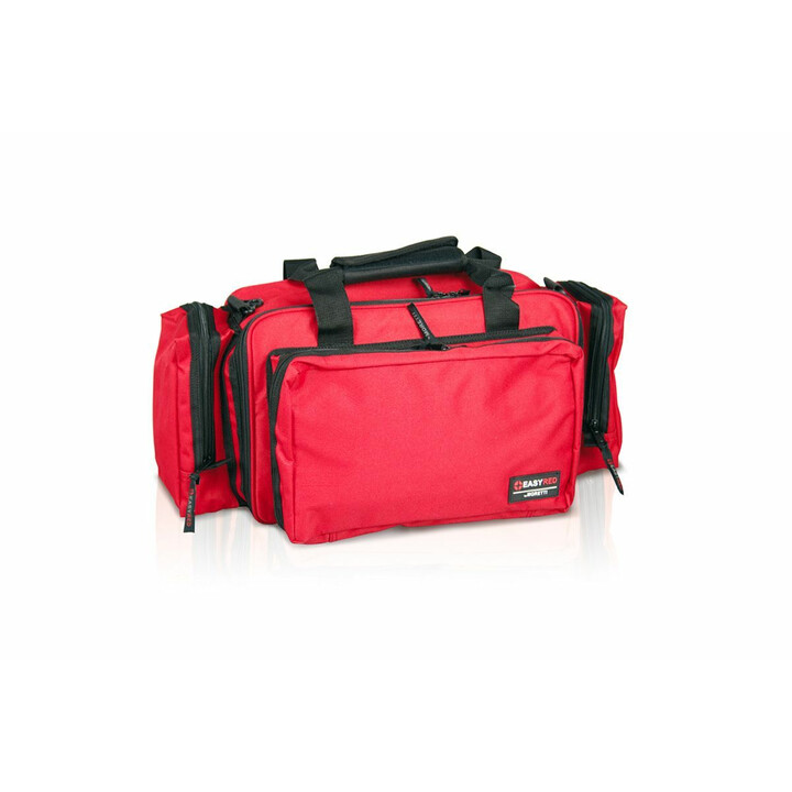 Ammattilaisen ensiapulaukku kestävällä materiaalilla ja liukumattomilla jaloilla