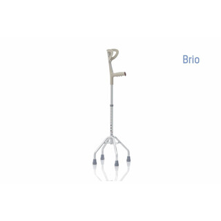 Anatominen nelipistekeppi säädettävällä korkeudella ja käsivarren tuella