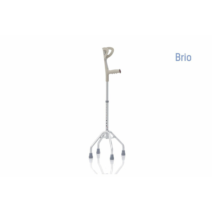 Anatominen nelipistekeppi säädettävällä korkeudella ja käsivarren tuella