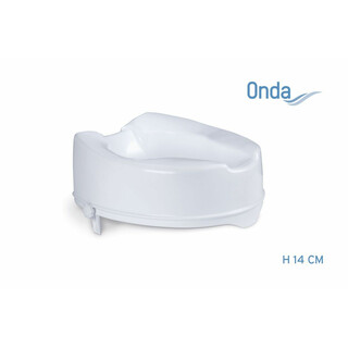 Korotettu wc-istuin sivutuilla 14 cm kylpyhuoneeseen