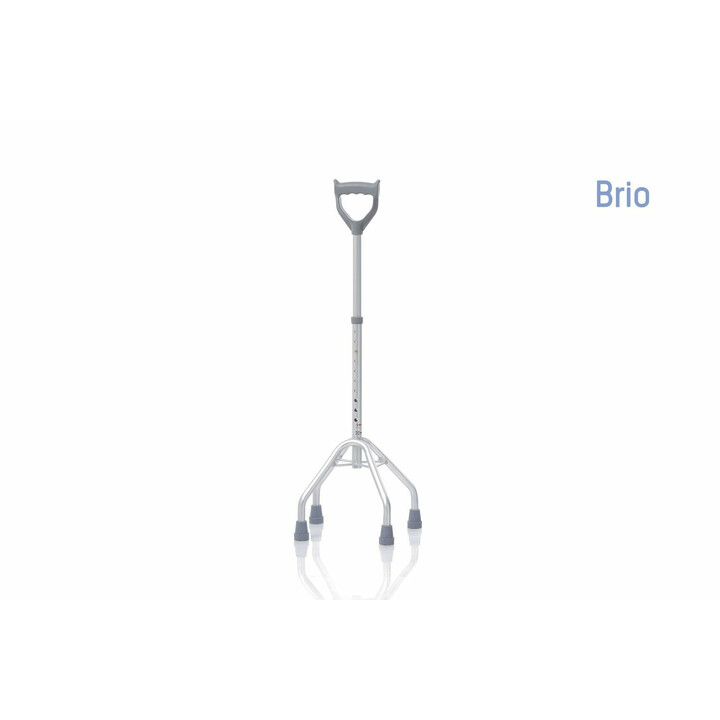 Anatominen nelipistekeppi säädettävällä korkeudella ja suljetulla kädensijalla