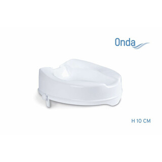 Korotettu wc-istuin sivutuilla 10 cm korkea tukeva istuinkoroke