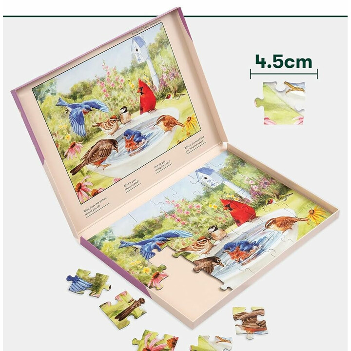 Aktivitets-puslespil til demensramte ældre med store brikker