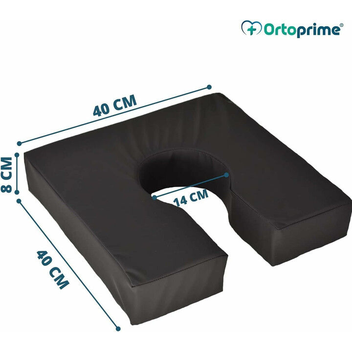 Trykaflastende kørestolshynde med ergonomisk skum og aftageligt betræk