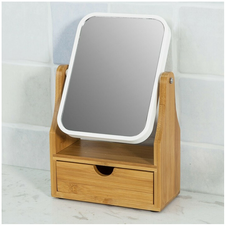 Makeup spejl med æske