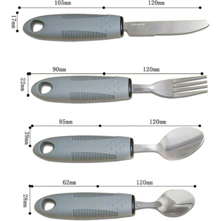 Fortykkede letanvendelige knive 4 stk