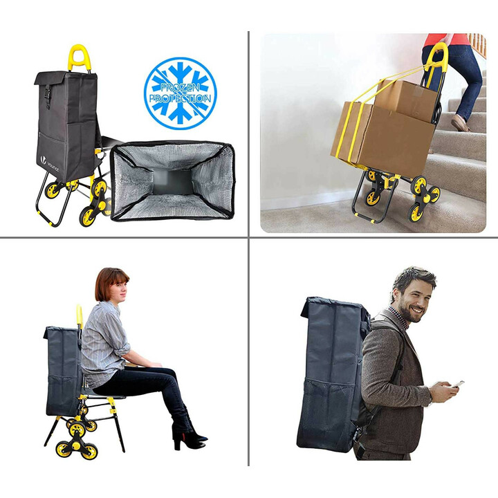 Udtrækkelig indkøbstaske på sædet