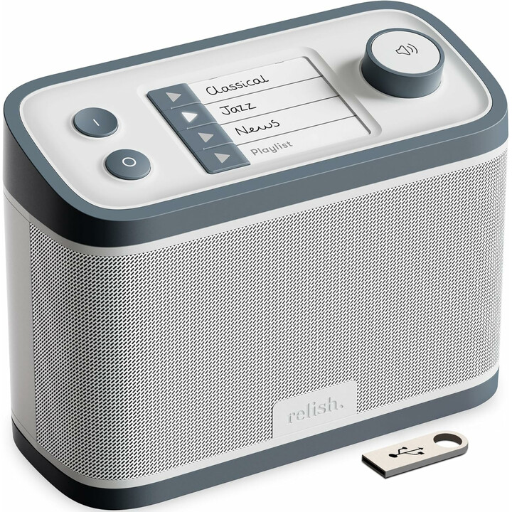 Brugervenlig FM-radio og USB-musikafspiller til seniorer