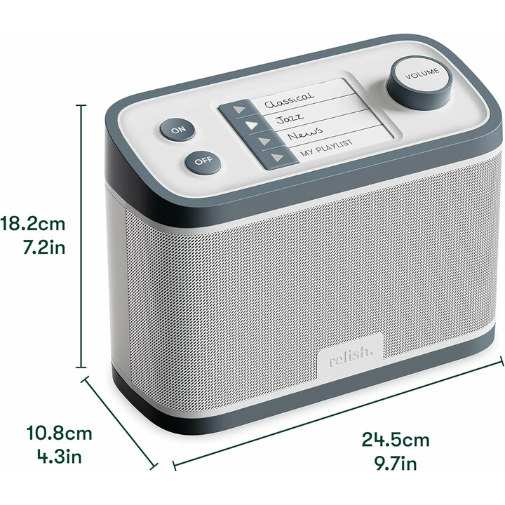 Brugervenlig FM-radio og USB-musikafspiller til seniorer