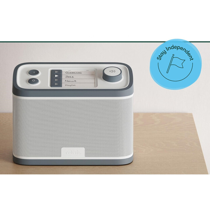 Brugervenlig FM-radio og USB-musikafspiller til seniorer