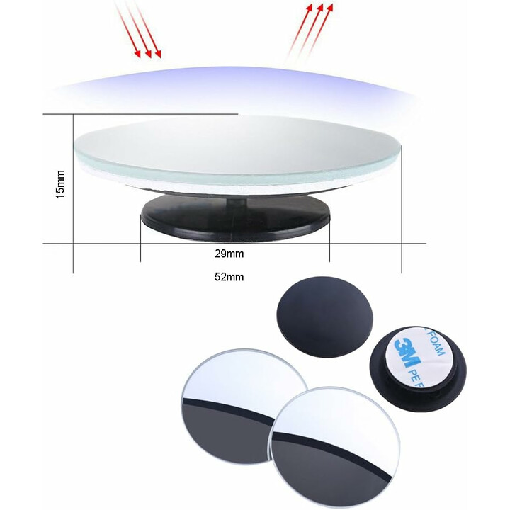 Justerbare blindvinkel spejle til biler