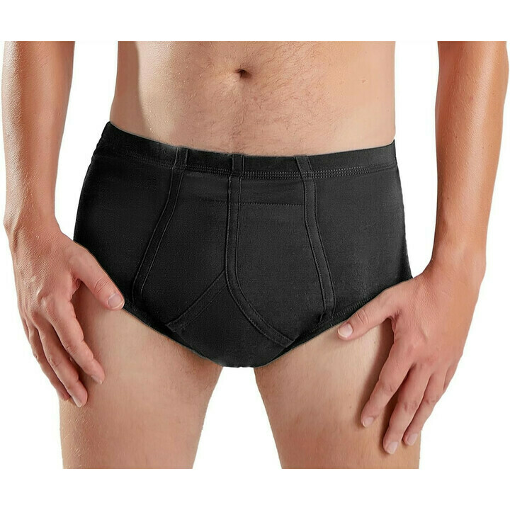 Mænds vaskbare inkontinenstrusser med femlags absorberende beskyttelse