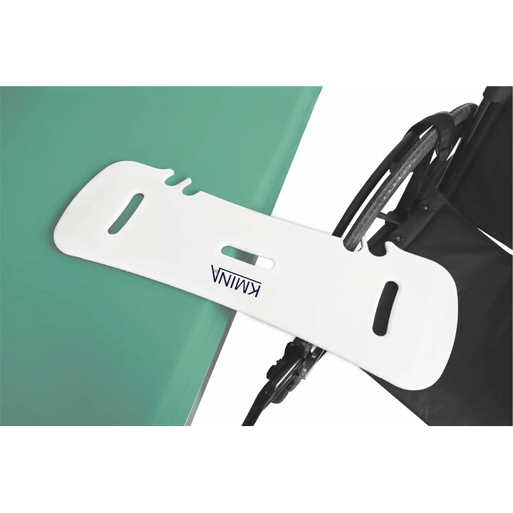 Multifunktionel overførselsplade til kørestol, bil og seng