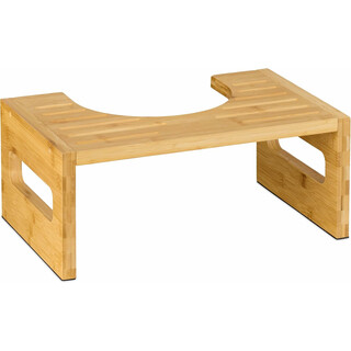 Toiletskammel af bambus til naturlig squat-stilling