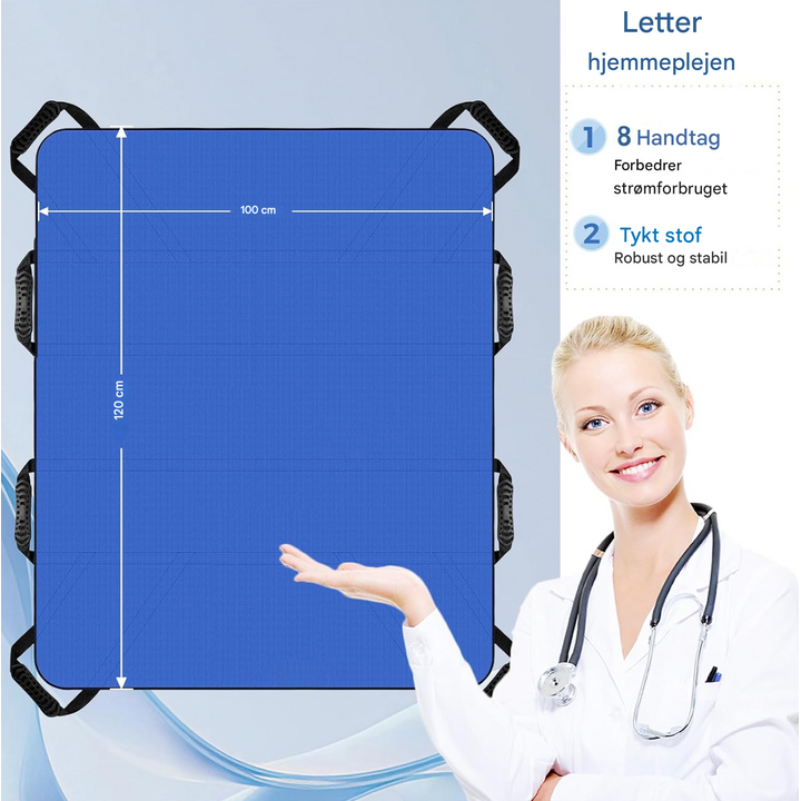 Holdbar flyttedug fra seng 8 håndtag vaskbar og skridsikker