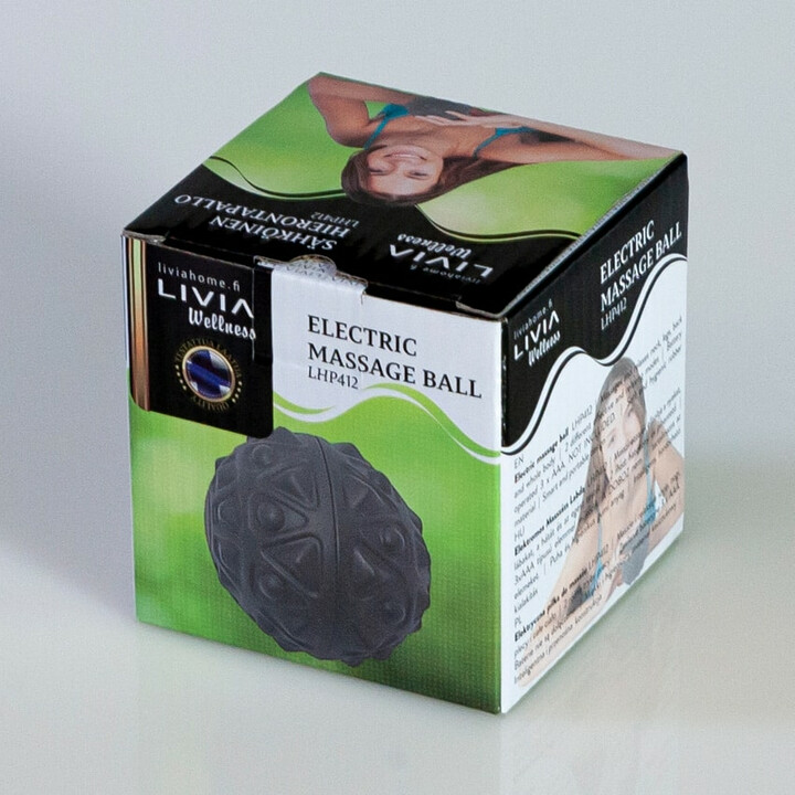 Massagebold med to funktioner og gummioverflade