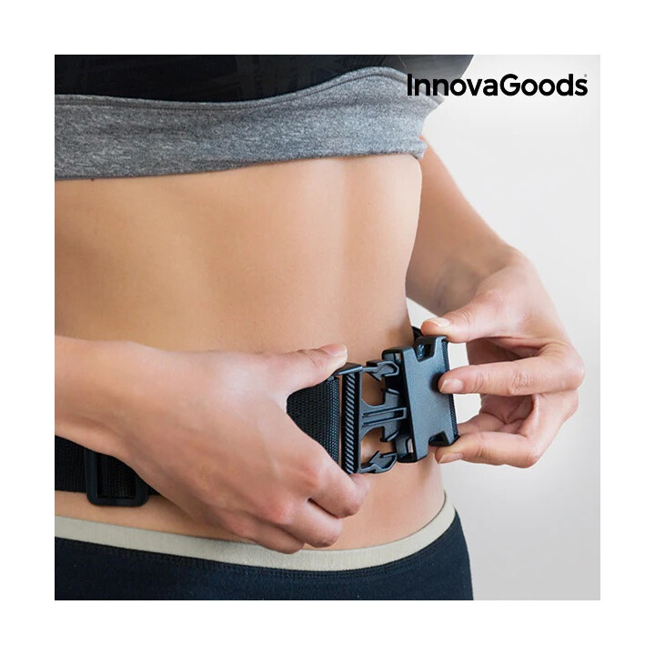 Vibrerende massageapparat med justerbar rem