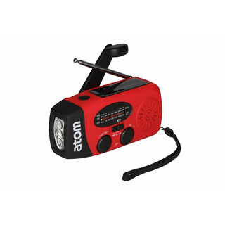 Nødradio med lys og flere strømmuligheder