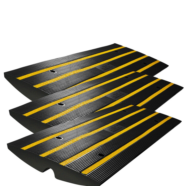 Kumiramppi 3 kpl C03, reunaluiska ajotielle, nousu 6,5 cm, kantavuus 15 t