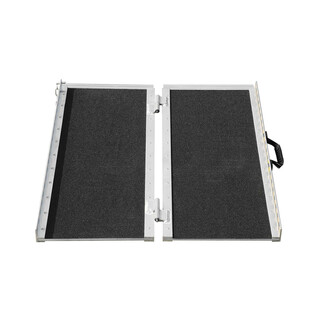 Sammenklappelig k restolsrampe 91 4 cm 363 kg aluminium glidefri overflade til d rtrin og trapper