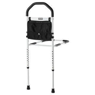 Sengebj lke til voksne LQX 110055 justerbar kulstofstål sort hvid belastning 136 kg