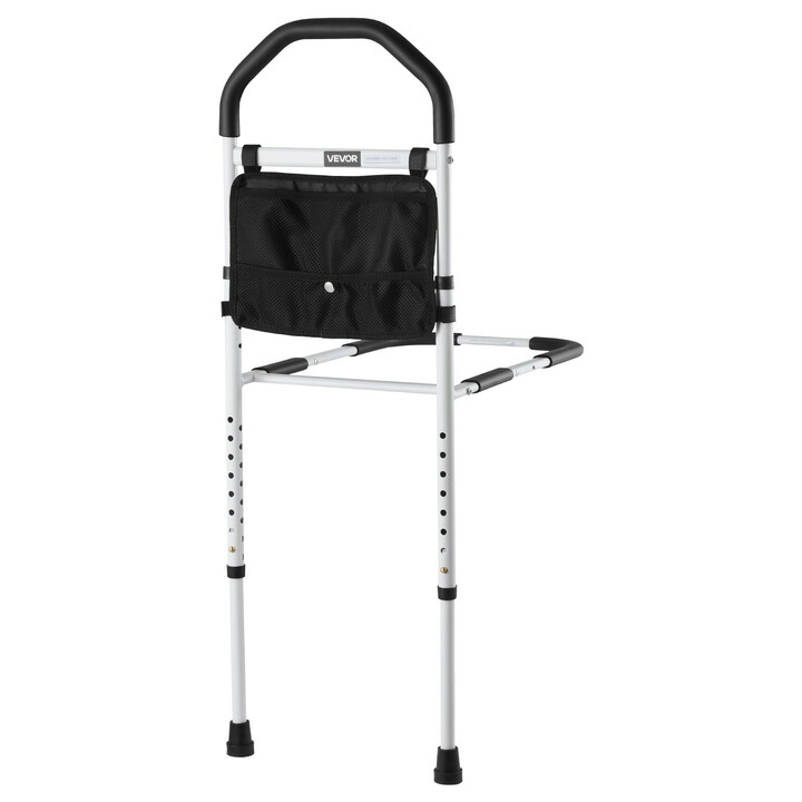 Sengebj lke til voksne LQX 110055 justerbar kulstofstål sort hvid belastning 136 kg