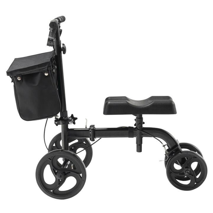 HFK 9270 kn scooter i kulstofstål sort justerbart styr og kn pude 10 8 tommer terr ngående hjul maks belastning 136 kg