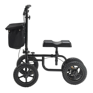 B jelig kn scooter HFK 9225G 12 12 tommer luftfyldte gummihjul sort kulstofstål maks belastning 160 kg