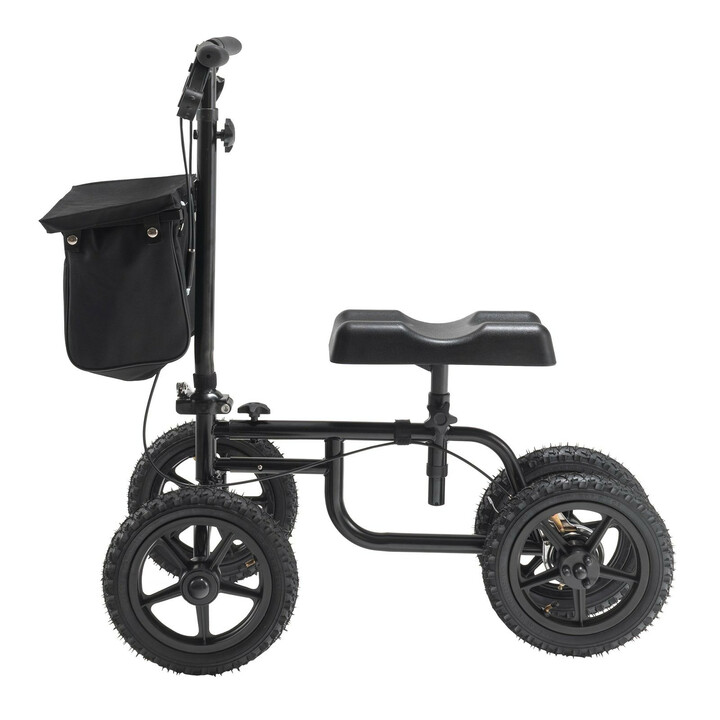 B jelig kn scooter HFK 9225G 12 12 tommer luftfyldte gummihjul sort kulstofstål maks belastning 160 kg