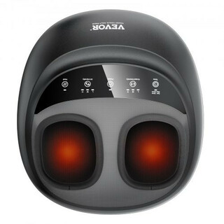 Elektrisk fodmassage med opvarmning shiatsu rullende og kompression timer MD 50230A