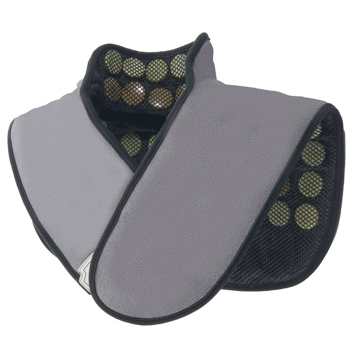 Infrar d varmemåtte til nakke og skuldre med 54 jade sten og 30 turmalin sten justerbar 103 159 F 610 450 mm