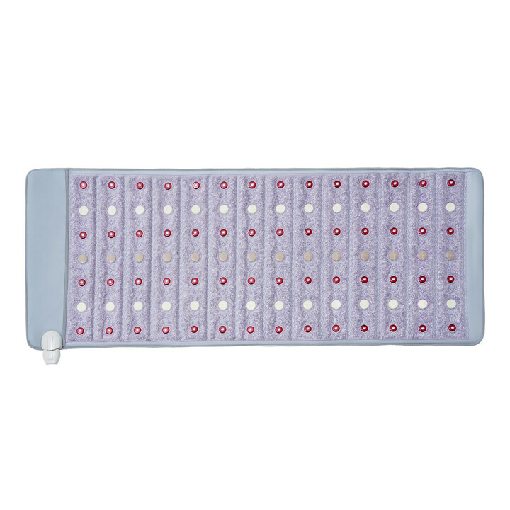 Ametist varmeunderlag H12G3 med jade og turmalin fjerninfrar d 660 nm r dt lys timer 0 720 min 1530 x 615 mm