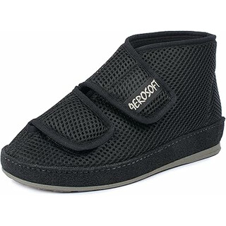Bred sko med velcro og helt åbent design