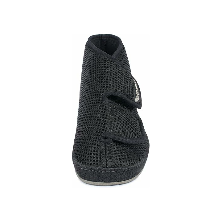Bred sko med velcro og helt åbent design