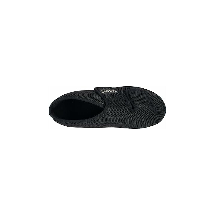 Bred sko med velcro og helt åbent design