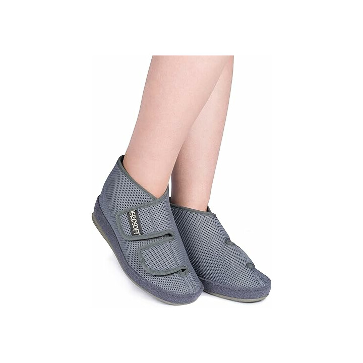 Bred sko med velcro og helt åbent design
