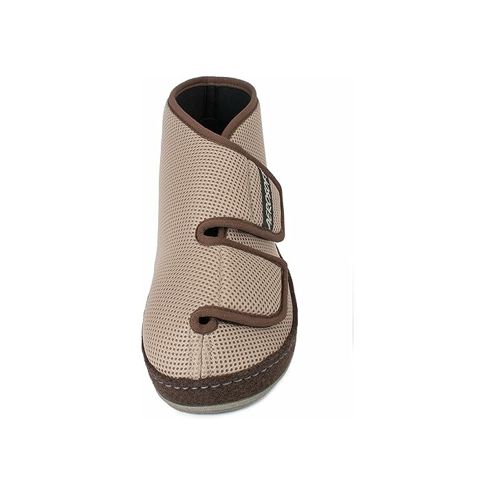 Bred sko med velcro og helt åbent design