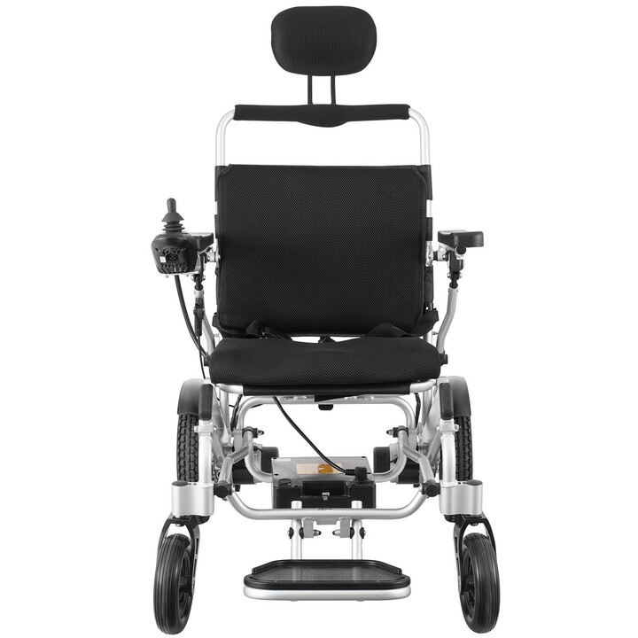 Elektrisk foldbar kørestol JRWD6012 justerbar ryglæn sædebredde 508 cm lasteevne 136 kg