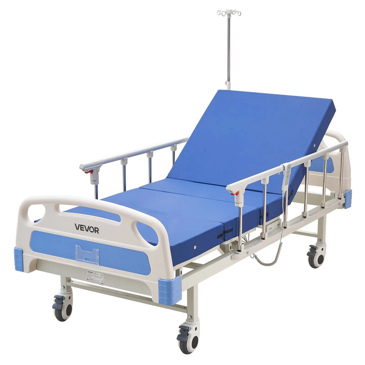 2-funktions fuldelektrisk hospitalsseng 250 kg med madras
